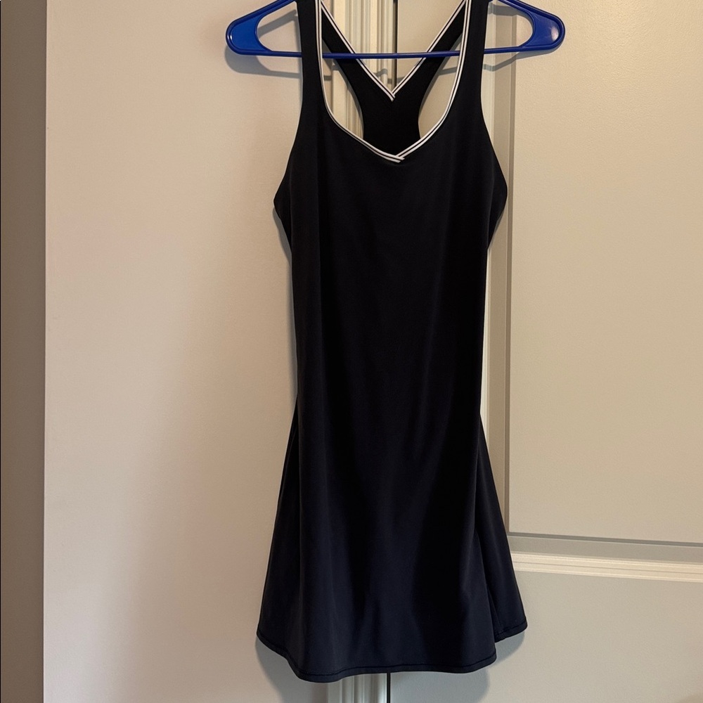 All in Motion Black Dress with White Accents
